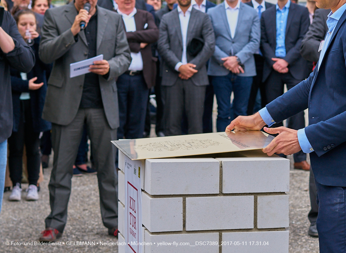 11. Mai 2017 - Grundsteinlegung für die LOGE und dem Kulturquadrat in Neuperlach